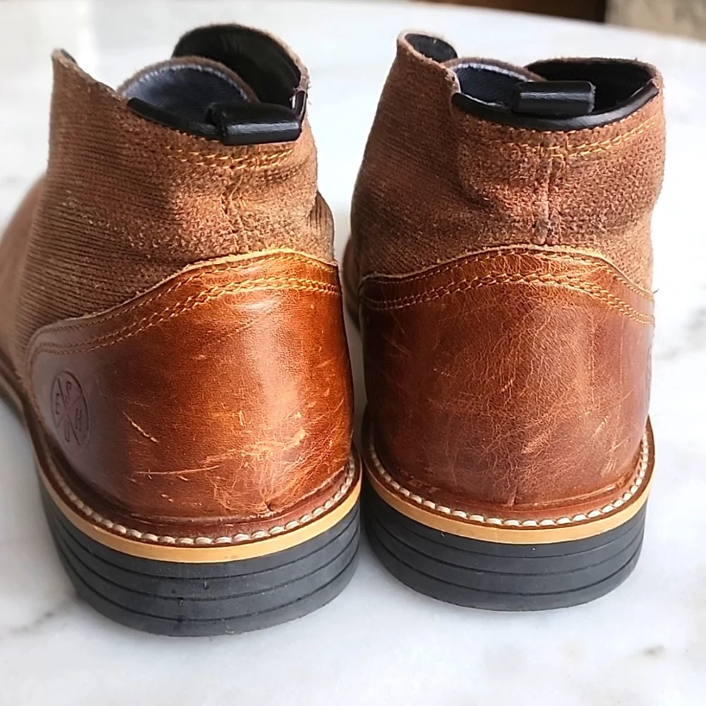 Bullboxer Kapyl Chukka Boots Brown Textured Men’s EU 41 US 8.5